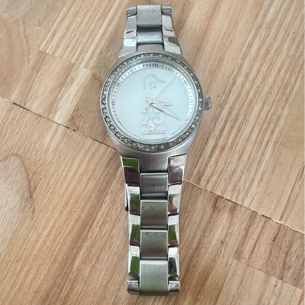 Fossil Ducks Unlimited 75th Anniversary Special Edition Watch New Battery View 3